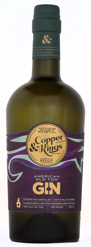 Copper & Kings' Old Tom gin will rest 3-6 months in brandy barrels before release later this year. 